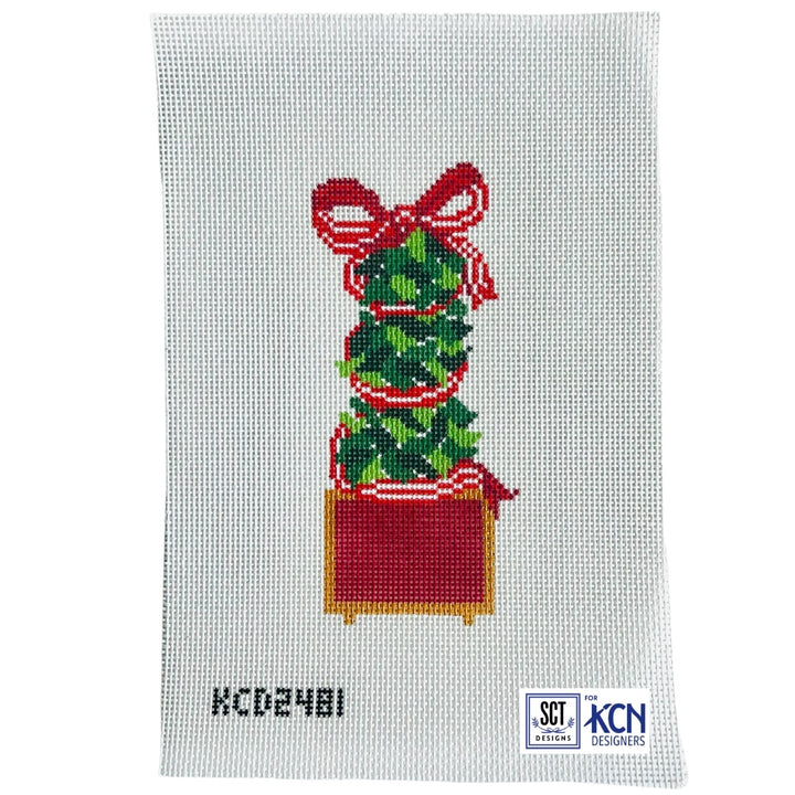 Classic Red Monogrammable Topiary