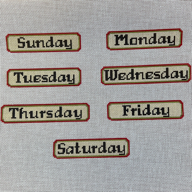 Kirkland Design ·  Pink/Green Perpetual Calendar Days