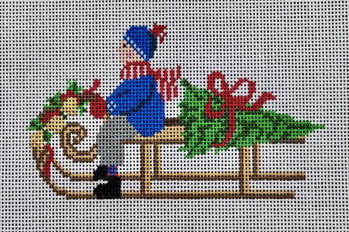 Festive Sled - Boy