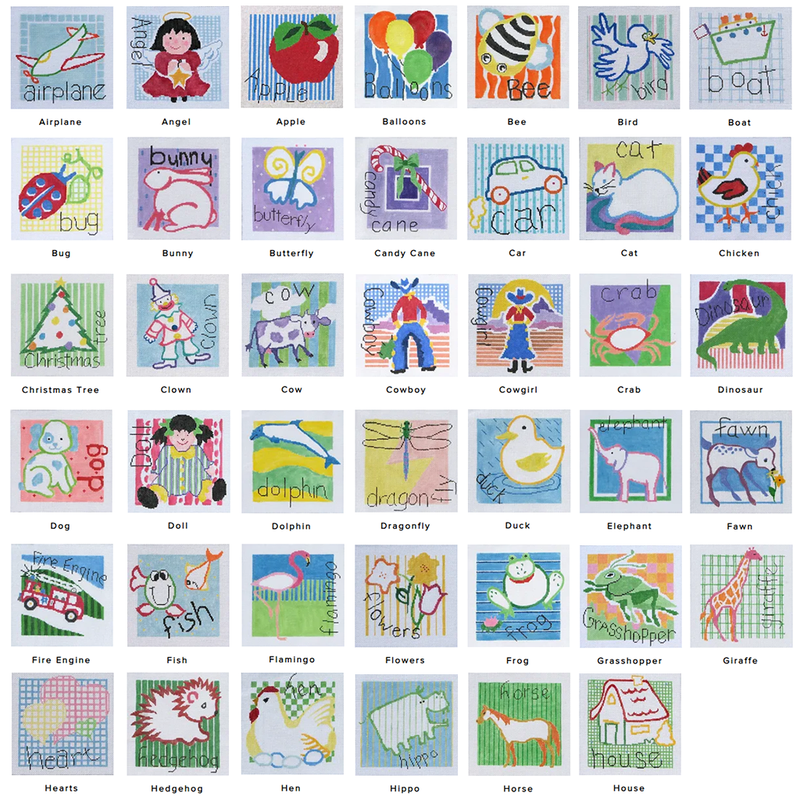 8" Alphabet Drawings