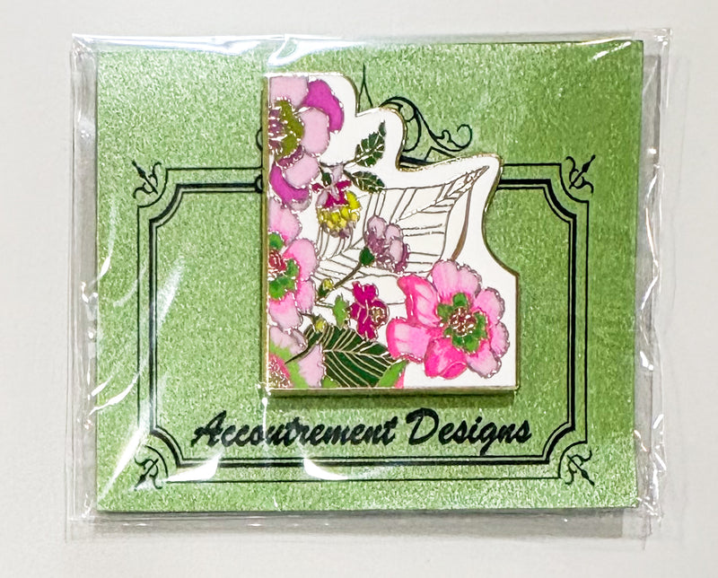Art Deco Flowers Needleminder - Pink