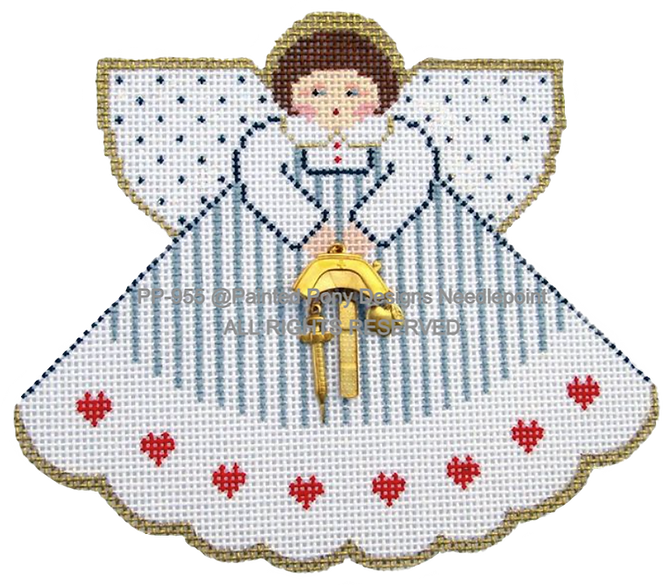 Angel with charms: Nurse (white)