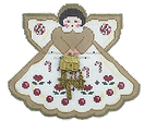 Angel with charms: Gingerbread (light brown)