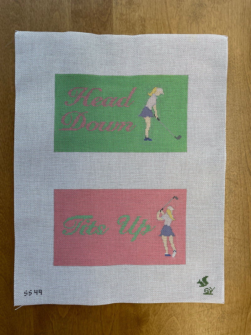 The Squirrel & The Snail ·  Head Down, Tits Up Eyeglass Case (Golf)