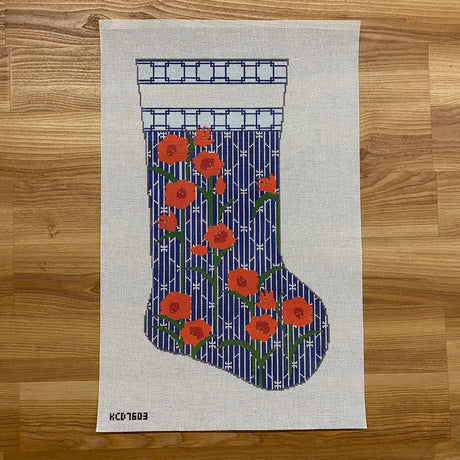 Amaryllis on Cherry - Large Stocking