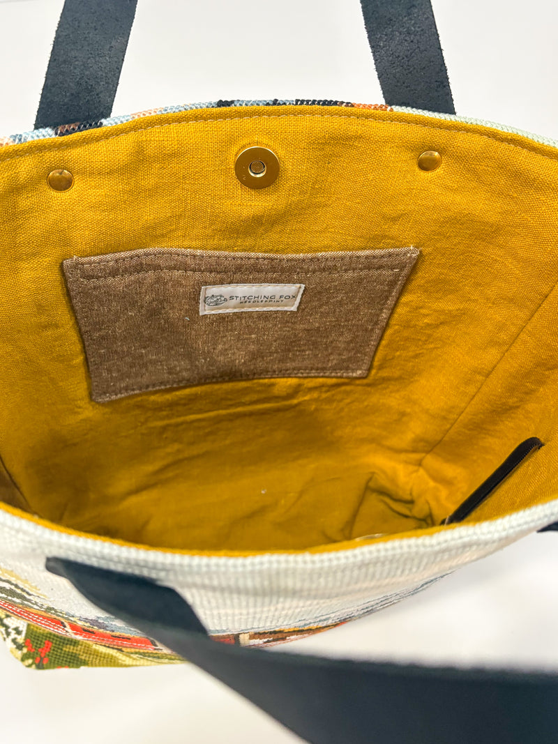 Chalet Tote - Bespoke Needlepoint Bag Collection