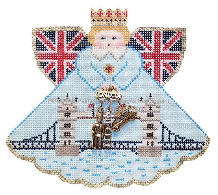 Angel with charms: British Angel (tower bridge)