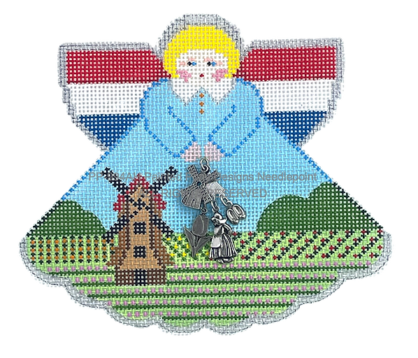 Angel with charms: Dutch (windmill)