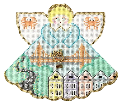 Angel with charms: San Francisco (cityscape)