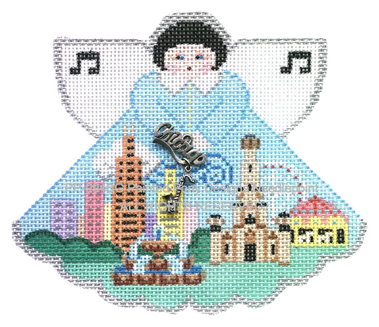 Angel with charms: Chicago (cityscape)