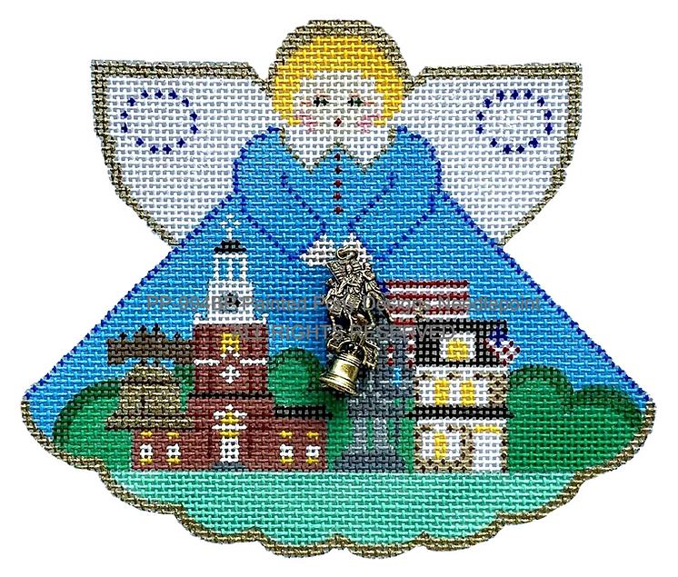 Angel with charms: Philadelphia (cityscape)