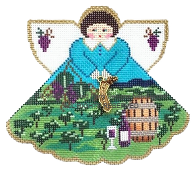 Angel with charms: California Wine Country (vineyard)