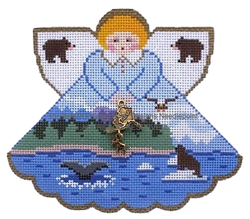 Angel with charms: Alaskan (bay with animals)