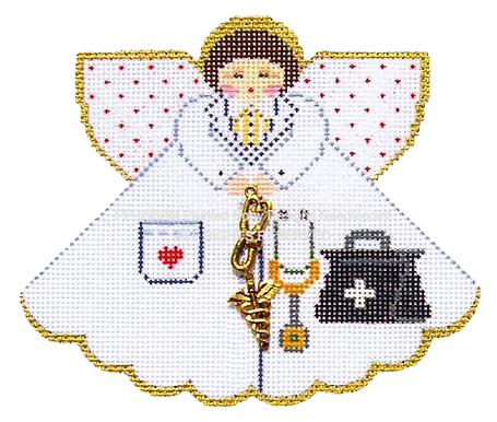 Angel with charms: Dr. Angel (white)