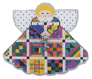 Angel with charms: Quilting Angel (multi)