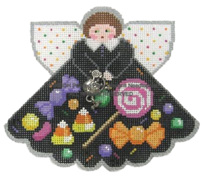 Angel with charms: Trick or Treat Candy (black)