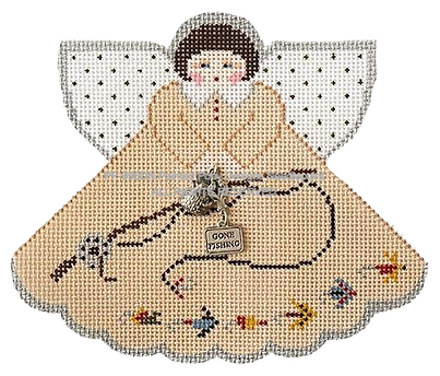 Angel with charms: Fly Fishing (tan)