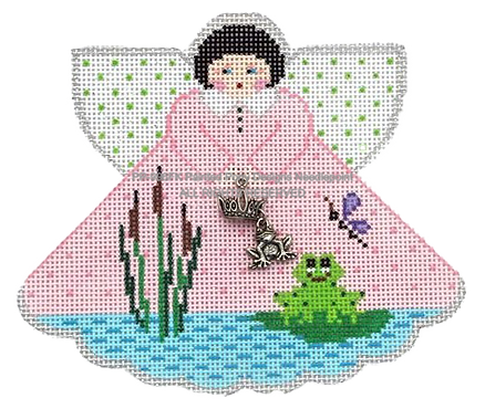 Angel with charms: Frog (frog)