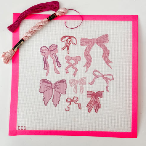 Bow Coquette Pillow 8"