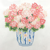 Coral Summer Geraniums