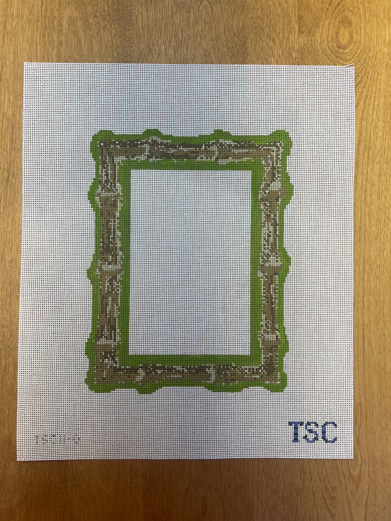 The Sheffield Collection ·  Burnt Bamboo Picture Frame-Green