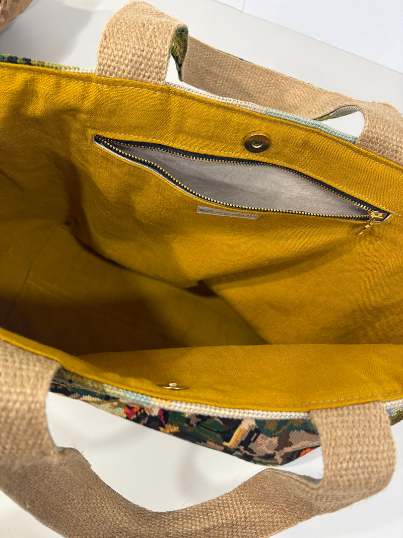 After the Hunt Tote - Bespoke Needlepoint Bag Collection