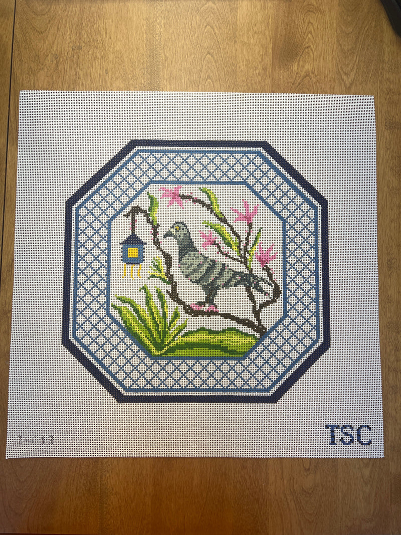 The Sheffield Collection ·  Chinoiserie Pigeon Pillow