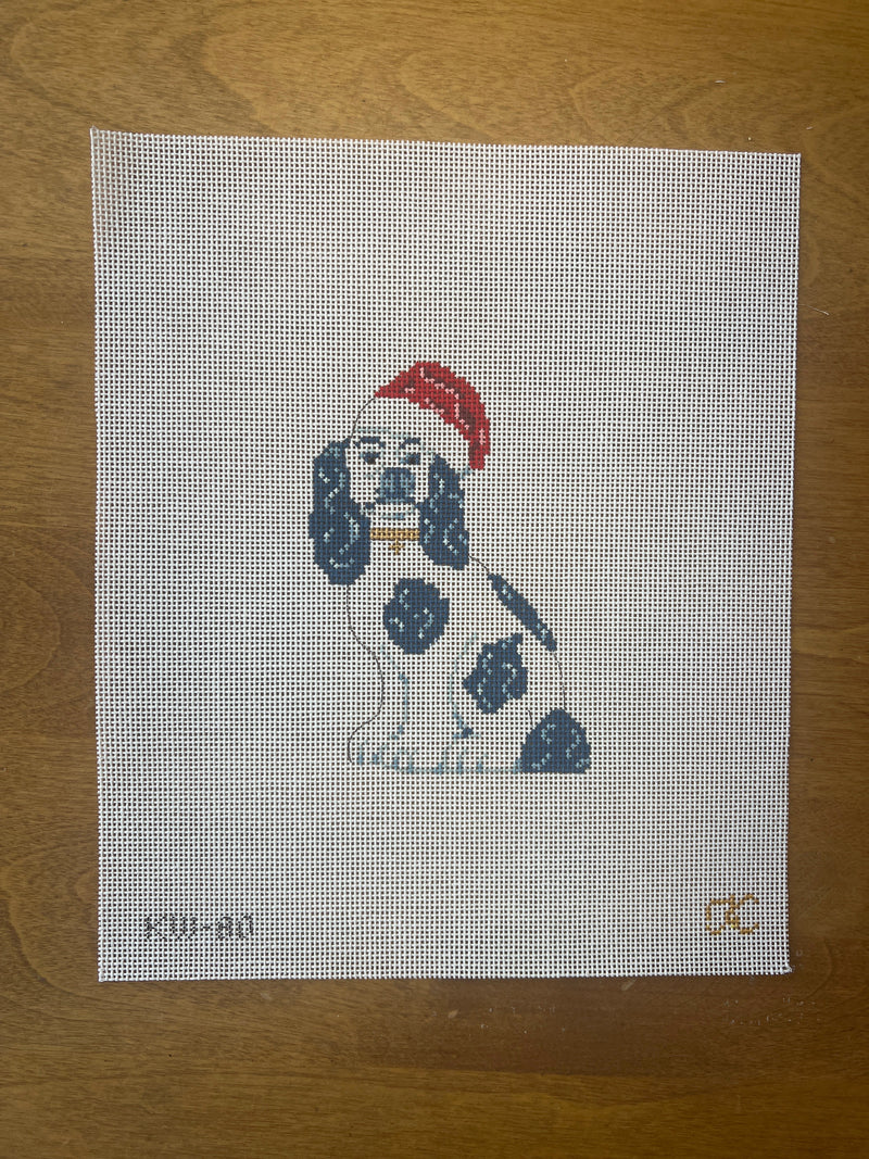 Kate Woodward ·  Staffy with Santa Hat