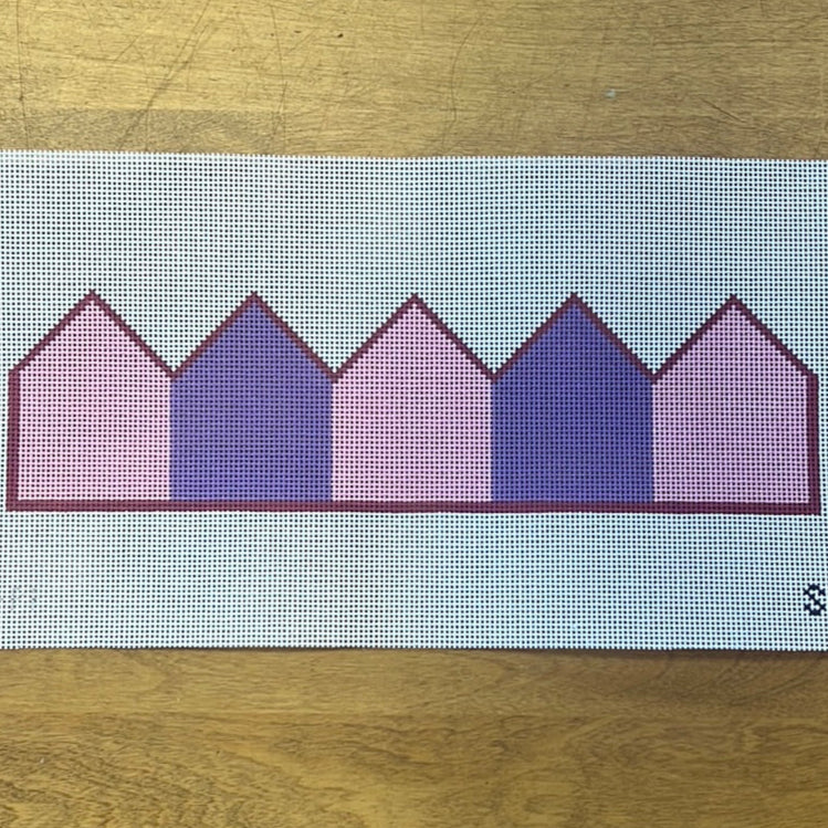 Maddie Sweet ·  Birthday Crown-Pink/Purple Wide Stripes