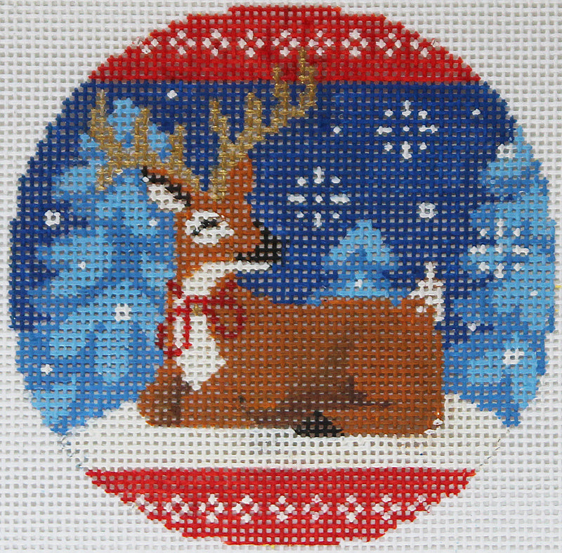 Abigail Cecile · Woodland Deer In Blue