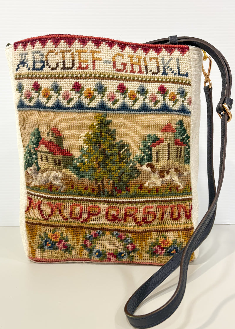 Small Sampler Crossbody - Bespoke Needlepoint Bag Collection