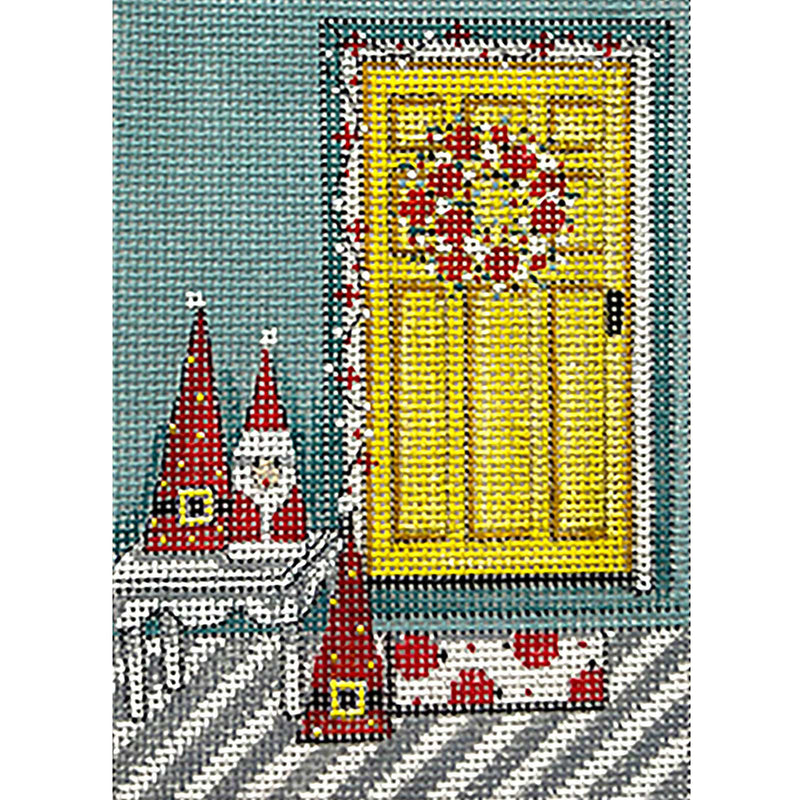 Santa and Yellow Door