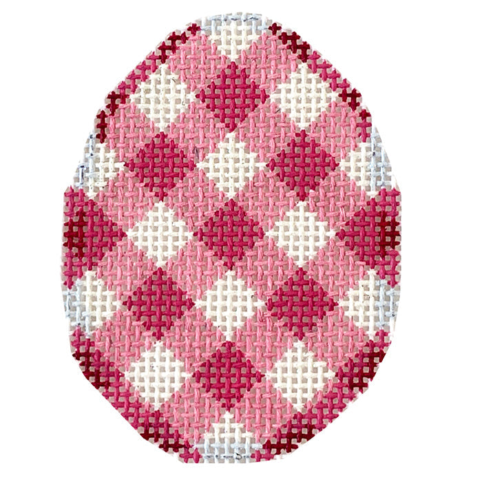 Pink Gingham Mini Egg
