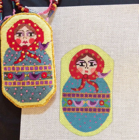Russian Doll Necklace Scissor Case