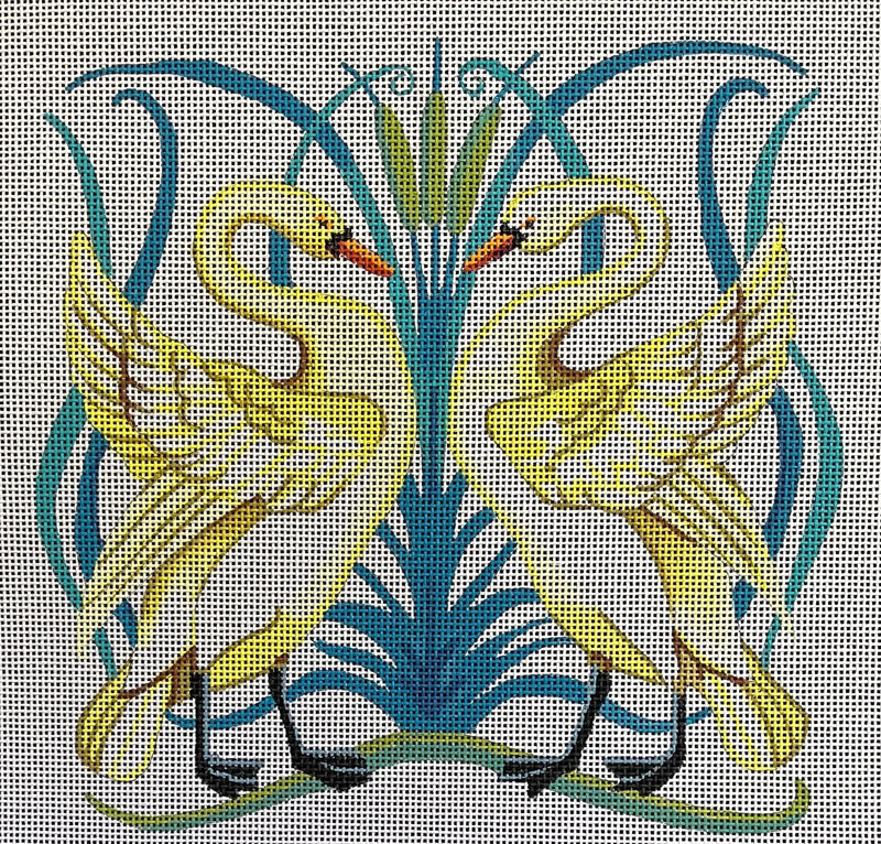 Art Nouveau Swans