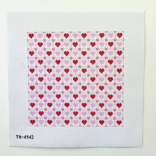Heart Check Pillow Canvas