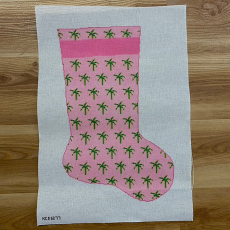 Pink Palm Stocking