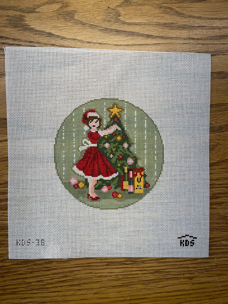 Kirkland Design ·  Betty Loves Bubbles #5 (Trimming Tree) Canvas and Stitch Guide