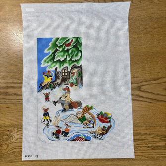 Animal Skating Party stocking (18m)