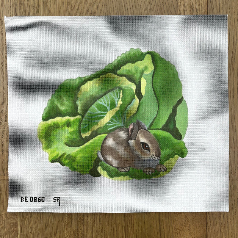 Bunny On Cabbage