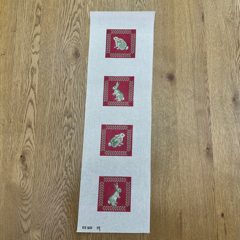 Rabbits with Fern Border, Coaster Set