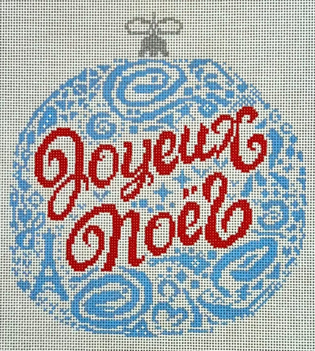 Joyeux Noel Ornament - Blue