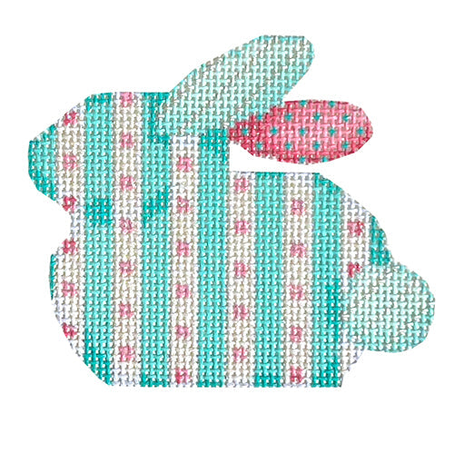 Aqua Stripe/Dots Bunny