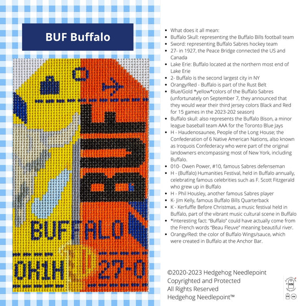 Retro Travel Tag · Buffalo