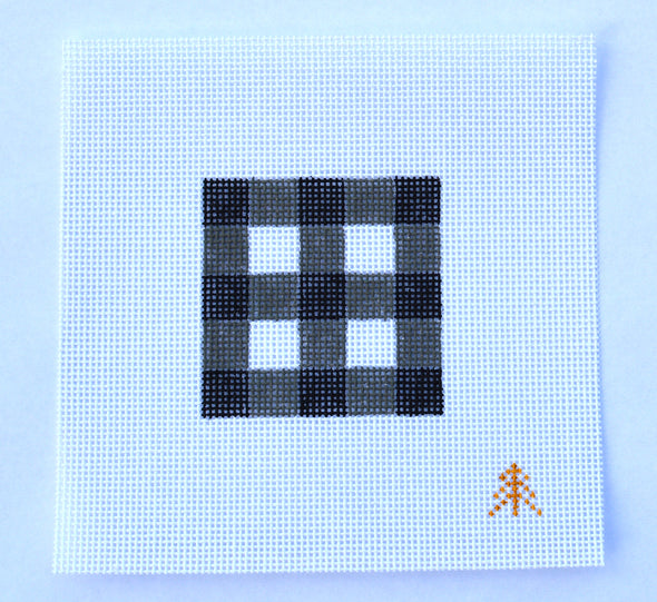 Coozie Insert - Buffalo Check - Black & White