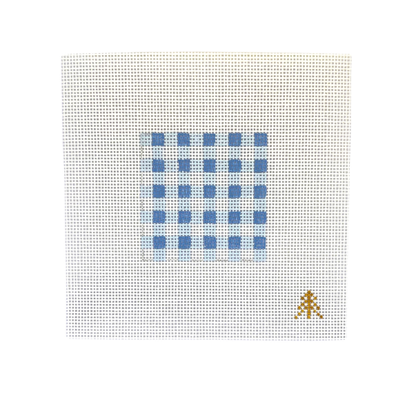 Coozie Insert - Blue Gingham