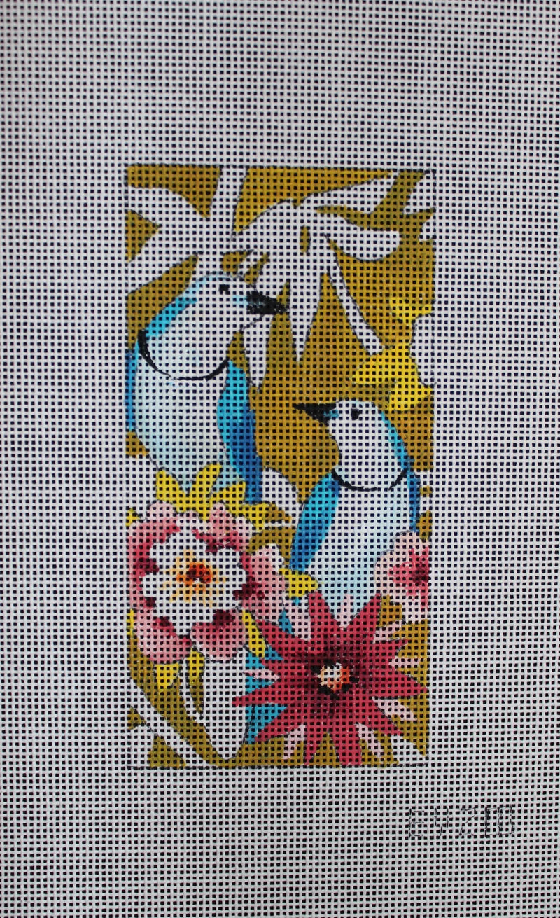 Eyeglass Case - Blue & White Birds (Single)