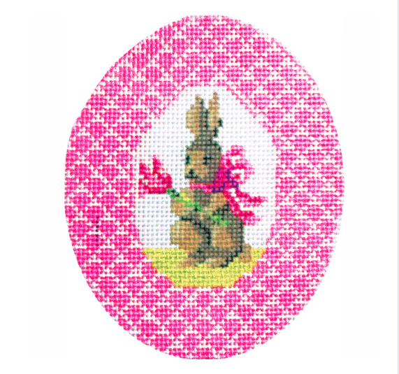 Pink Bunny with Tulip Egg