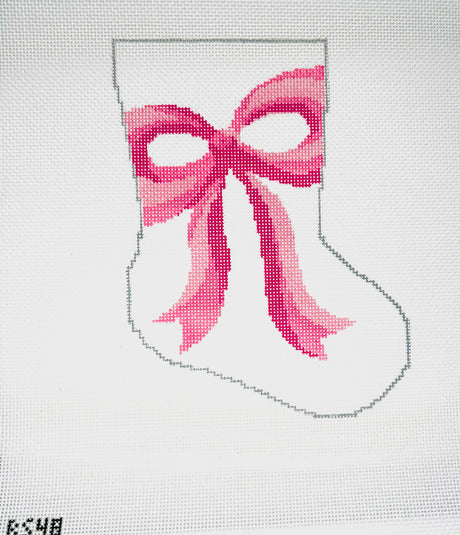 A Pretty Pink Bow - Ornament Sized Stocking