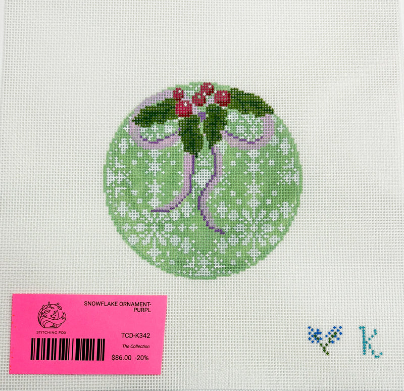 Snowflake Ornament- Purpl